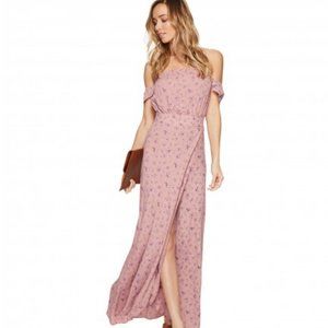 Flynn Skye Bella Maxi Floral Print Slit Dress